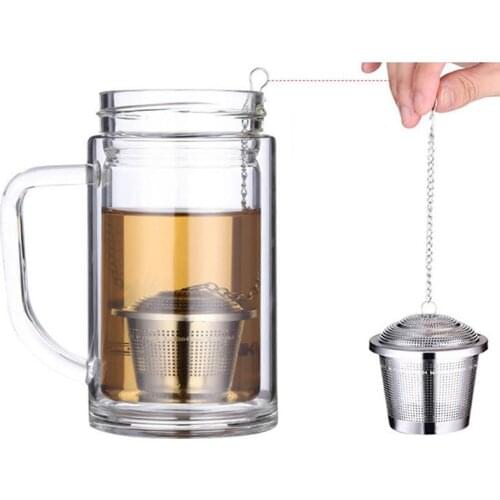 1pc Stainless Steel Tea Infuser Locking Spice Tea Ball Strainer Mesh Infuser Tea Filter Strainers Kitchen Tools