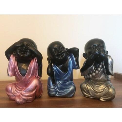 Modern Never Seen Heard Of Don 'T Know Buddha 3'lü trinket Kit 15 X9cm trinket baratija حلية орнаментальный