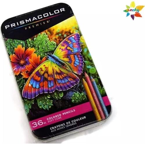 USA 36 Pack Sanford Artist Pencil Oily sSoft 3.8MM Big Core Pencil Lapis De Cor Prismacolor Premier Color Pencil Office Supply