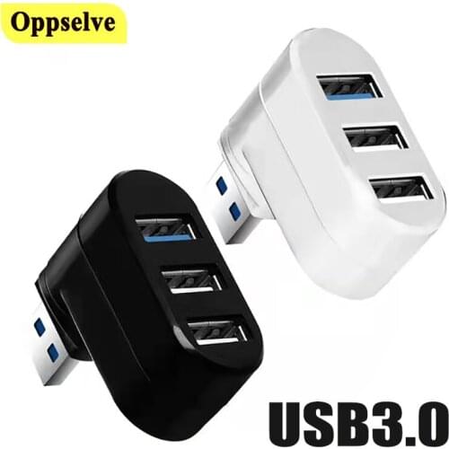USB Hub 3.0 Adapters Rotate High Speed U Disk Reader Splitter 3 Port Multi USB 3.0 2.0 Hub Mini USB HUB for PC Laptop Computer
