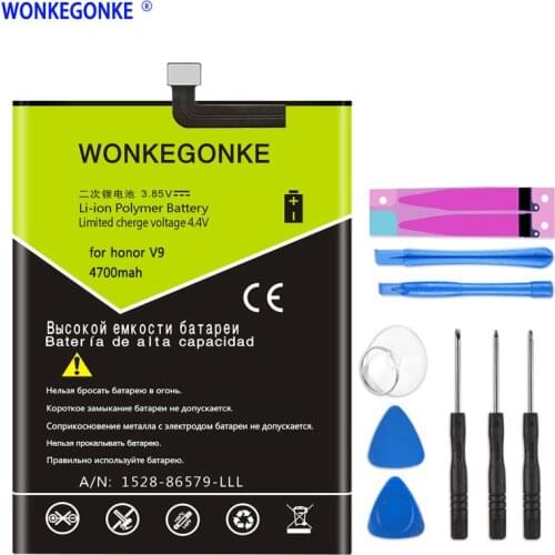 WONKEGONKE 4700mAh HB376994ECW For Huawei Honor 8 Pro Honor V9 HonorV9 DUK-AL20 DUK-TL30 battery