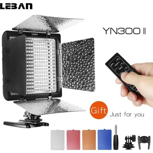 Yongnuo YN300II YN300-II LED 3200-5500K with Remote Control,Support AC Power Adapter & APP Remote Adjustable Color Temperature