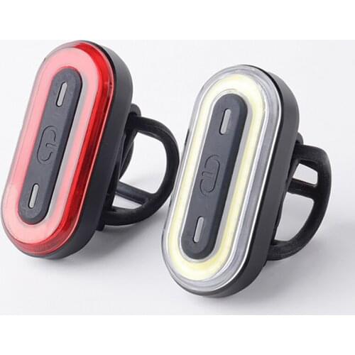 1 Set Mini Safety Warning Lamps Bike Tail Light 6 Flash Mode LED Lights Warning Light USB Charging Bicycle Night Lamp Flashlight