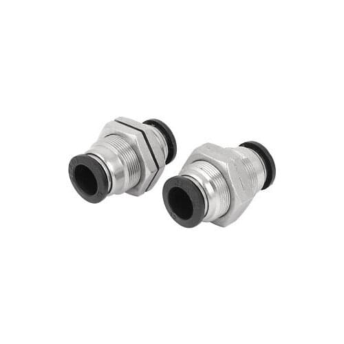 12mm to 12mm Push in Pneumatic Air Quick Connect Tube Fitting Coupler 2pcs