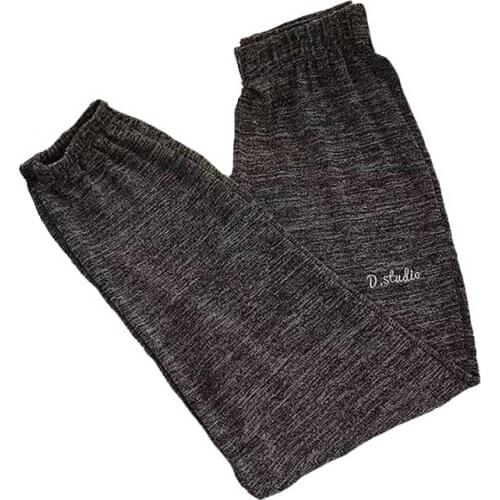 AECU Women Cotton Pajama Bloomers Pants Autumn Elastic Loose Trousers Waist Solid Pajamas Bottom Home Sleep Underwear 2021