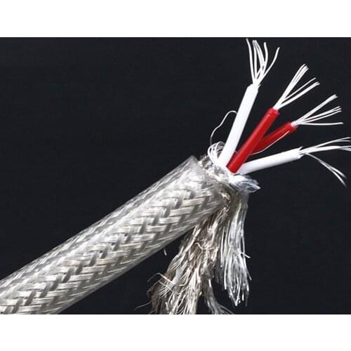 Audiocrast Hifi Audio QED 4 core Silver Plating RCA Audio Cable signal Cable for Audiophile DIY HIFI Cable