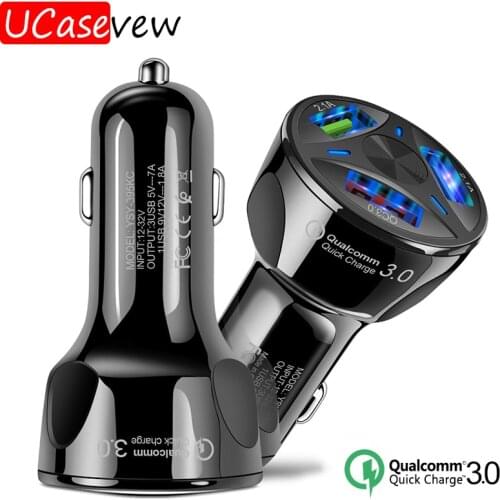 35W 3A Quick Car Charger QC 3.0 Mobile Phone USB Fast Charging for iPhone 11 Samsung S20 Xiaomi Huawei Car Charge Auto Adapter