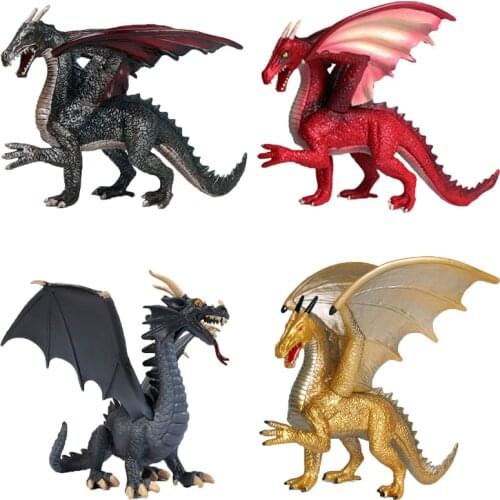 Childrens Simulation Dinosaur Model Magic Dragon Flying Dragon PVC Toy Bedroom Decoration Boy Collection Toys Gifts