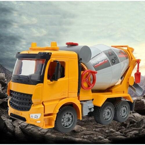 Childrens Cement Truck Mixer Toy Large Boy Concrete Cement Mixer Inertial Sound And Light Simulation Concrete Truck Model