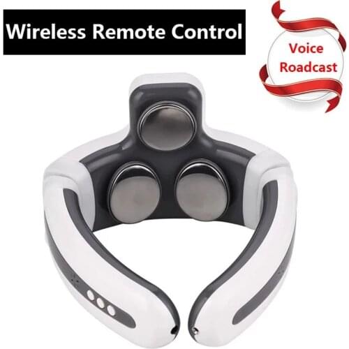 3D Smart Neck Massager Electric Cervical Massager Low Frequency Pulse Heating Massage Health Care Pain Relief For Neck And Body