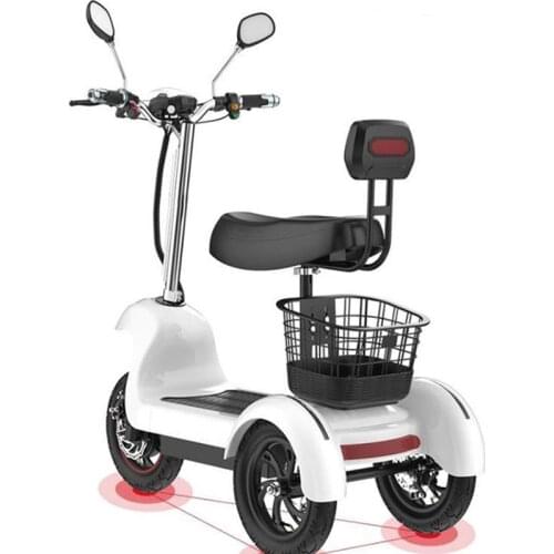 New Three Wheel Electric Tricycle Electric Bicycles 3 Wheels Kick Scooter 48V 500W Portable Ebike For Adult Elderly