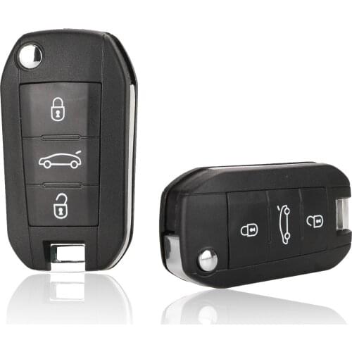 Jingyuqin For Peugeot 508 301 2008 3008 408 For Citroen C4 CACTUS C5 C3 C4L Remote Car Key 3 Buttons