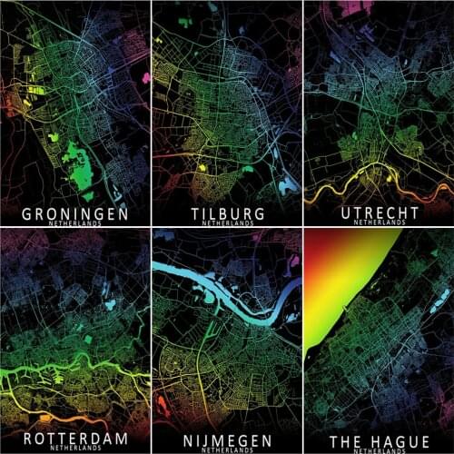 AZQSD 5D Diamond Painting Map Picture Of Rhinestones Handicraft DIY Diamond Embroidery Mosaic Landscape Wall Art