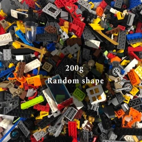 200g Random DIY Building Blocks Sets City Creative Bricks Compatible All Brands Classic Educational Assemble Toys for Children