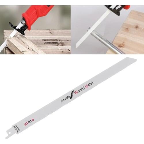 High Carbon Steel S122VF 300mm 12" Reciprocating Saw Blade Effective Flexible For Cutting Wood Woodworking