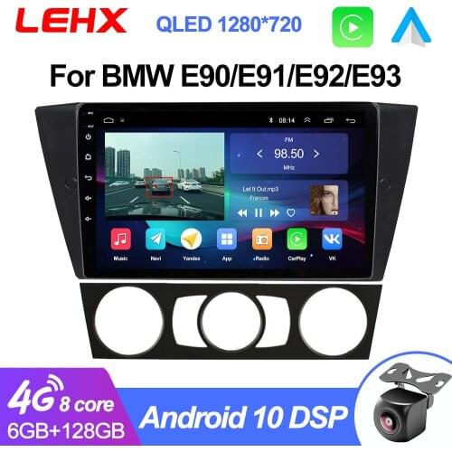 LEHX 2 Din Android 9.0 Car Radio Video Player For BMW E90/E91/E92/E93 3 Series Multimedia GPS Navigation stereo Audio head unit