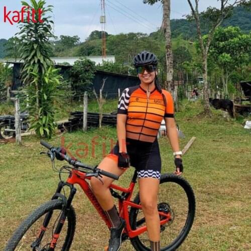 Kafit 2021 New Summer Womens Professional Triathlon Cycling Tights Maillot Ropa Ciclismo Jumpsuit Cycling Suit