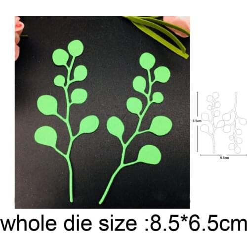 New Creative Christmas Berry Leaves Cutting Dies Embossing Stencil Scrapbook Frame DIY Template Punch Paper Crafts