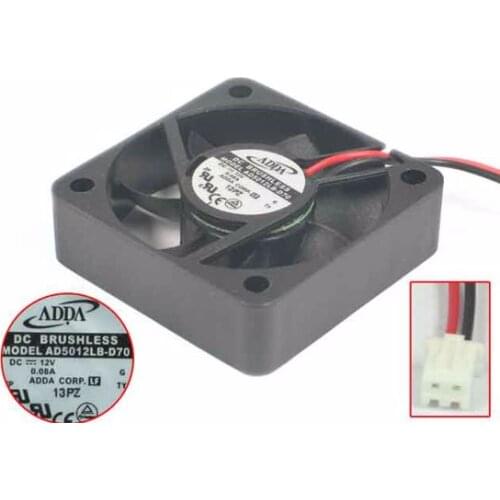 ADDA AD5012LB-D70 G DC 12V 0.08A 50x50X15mm Server Cooling Fan