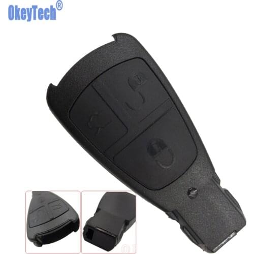 OkeyTech New Design Replacement Key Case for Mercedes Benz Remote Control Key Shell 3 Button Smart Key Fob Cover Free Shipping