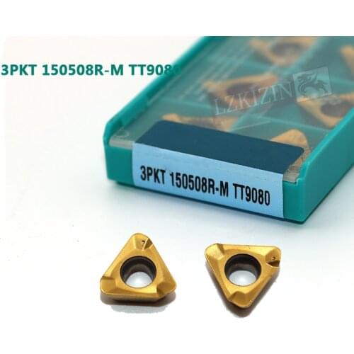 3PKT150508R M TT9080 Original Carbide Insert CNC Lathe metal Cutter Tool External Turning Tool 3PKT 150508 insert Milling tool