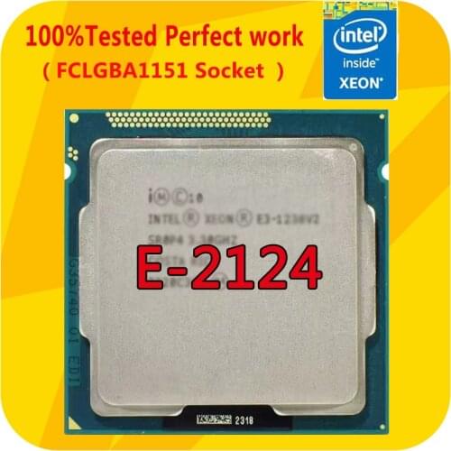 E-2124 Intel Xeon E 2124 3.3GHZ Quad-Core TDP 71W CPU Processor LGA1151 for E3 PRO SAMING V5 Motherboard