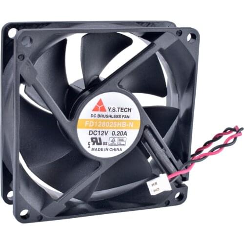 COOLING REVOLUTION FD128025HB-N 8cm 8025 80mm fan 12V 0.20A Double ball bearing large air volume cooling fan