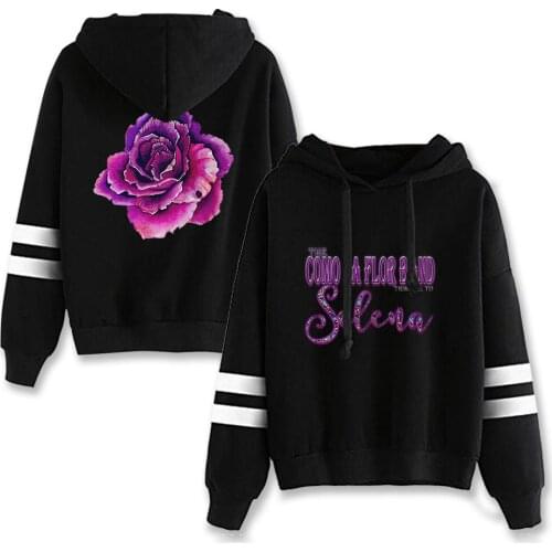 Selena Quintanilla us. Female Singer Hoodie Sweatshirt Parallel Bars Long Sleeve Casual Streetwear Pullovers Classic Trend Tops