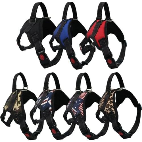 Durable Reflective Pet Dog Harness For Dogs Adjustable Big Dog Harness Pet Walking Harness For Small Medium Large Dogs Pitbull