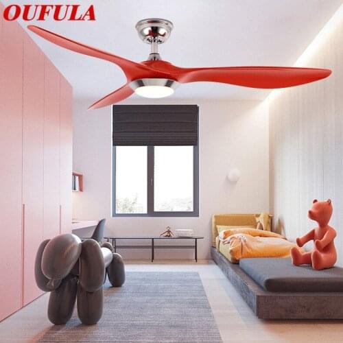 OULALA Modern Ceiling Fan Lights With Remote Control Fan Lighting For Home Foyer Dining Room Bedroom