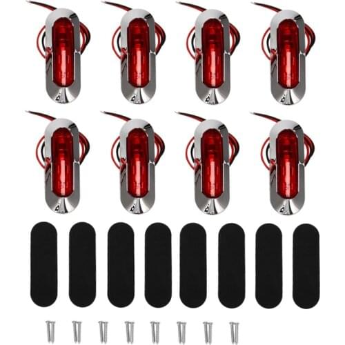 Marine Boat Light Cockpit Decoration Light Boat Navigation Light for Boat Yacht Fishing Pontoon Kayak 12V 24V 8Pc