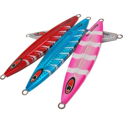 4PCS Glow Stripe Fishing Ocean Boat Slow Jig Deep sea Jigging Jigbait Spoon Lure baits 80g 100g 120g 150g