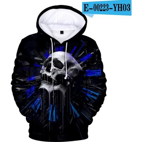 Hot Skull 3D Hoodies Skull Hoodie Men Women Sweatshirts Hipster Hip Hop Skull Sportswear Tracksuits Creative 3D Coat