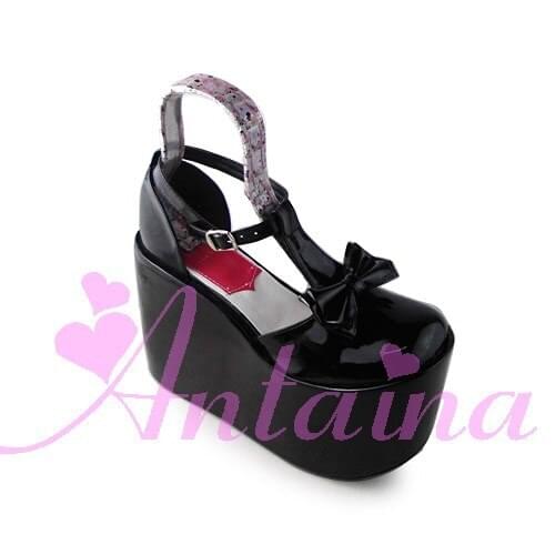 Princess sweet lolita gothic lolita shoes custom Antaina T lolita bow platform princess shoes an1390 cosplay