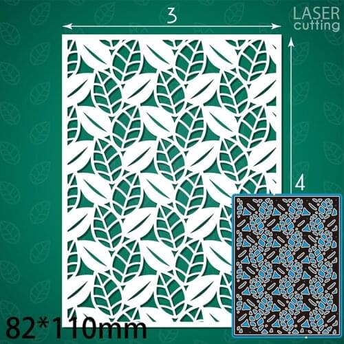 Cutting Dies Leaves Stencil Craft for Scrapbook Stamps Dies Embossing Paper Gift Card 82*110mm
