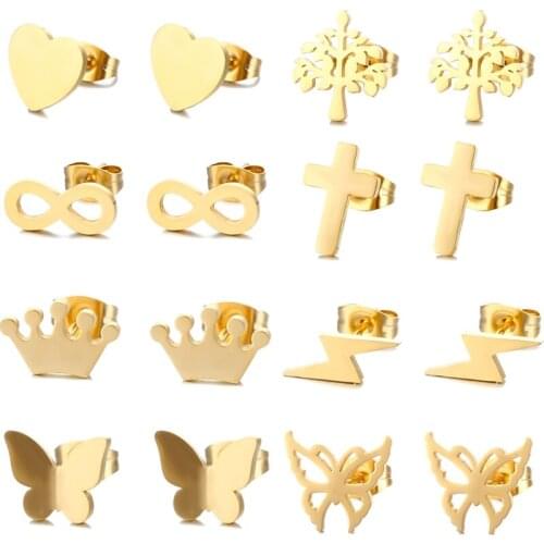 Женские золотые серьги Wanixm China At AliExpress