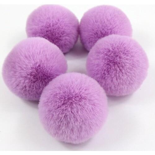 1pcs Diy Pompom Ball 10cm Imitate Rabbit Fur Balls Pom Poms Crafts Sewing On Knitted Scarf Hats Fur Pompon Diy Crafts Materials