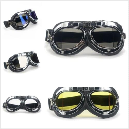 1pc Outdoor Sport Motorcycle Goggles Vintage Motorcycle Glasses Dirt Bike For Harley Moto Protection Eyewear UV Protection