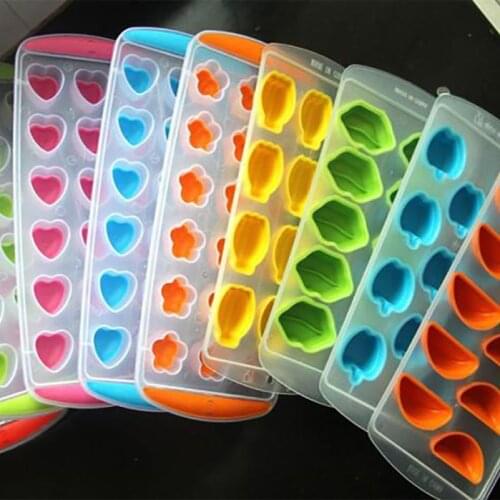 3psc Silicone Ice Cube Jelly Chocolate Fruit Cake Diy Mould Mold Tray Pudding Ice Cream Levert