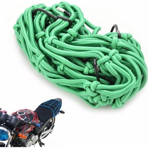 4 Color 30x30cm Bike Motorcycle Bungee Tank Helmet Web Cords Mesh Cargo Net Hook