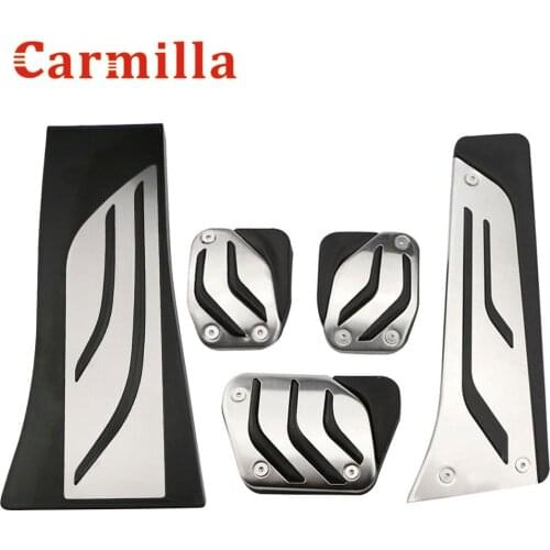 Car Pedals for BMW X5 X6 F15 F16 E70 E71 E72 2008 - 2020 AT Kit Accelerator Gas Brake Footrest Pedal Cover LHD Stainless Steel