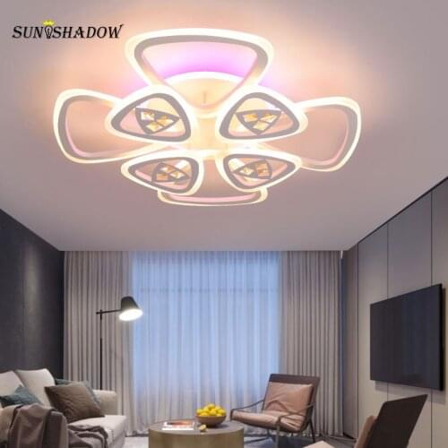 Creative Modern Led Chandelier Circle Lustre Led Chandelier Lighting for Living room Bedroom Dining room Kitchen Ceiling Fixture