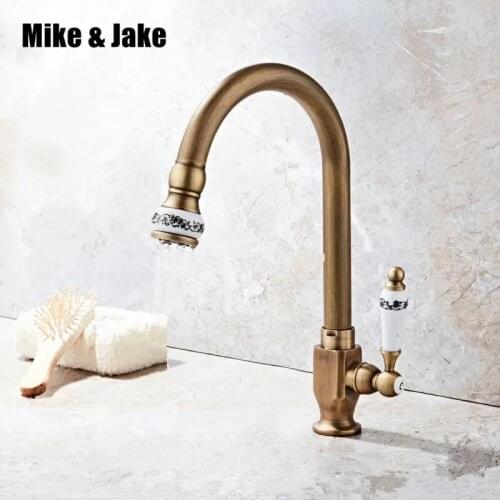 Free shipping single cold tap antique brass deck mounted basin sink faucet cold faucet Single Cold Basin Faucet Bathroom Faucet