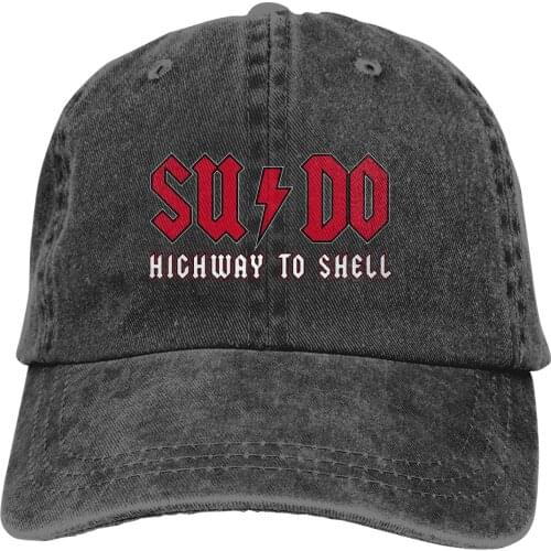 Highway To Shell Baseball Cap Men Hats Women Visor Protection Snapback Linux Operating System Tux Penguin Caps