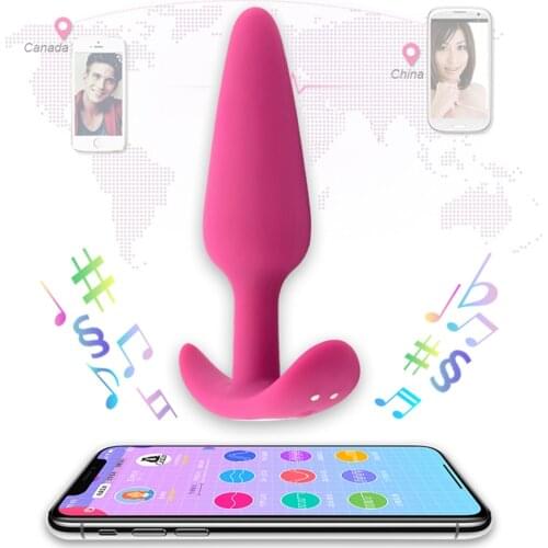 Bluetooth APP Anal Plug Music Control Vibrator Video Remote Control Sex Toys Prostate Massage Sex Toy for Couples Adults Product