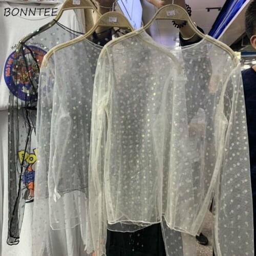 Блузки в горошек BONNTEE China At AliExpress