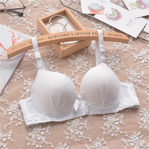 White girl bra development period student underwear thin section high school students summer cotton small cup bra girl color 233