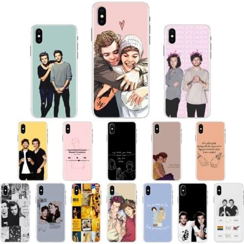 YNDFCNB Larry Stylinson Phone Case for iphone 11 12 Mini Pro Max X XS MAX 6 6s 7 8 Plus 5 5S 5SE XR SE2020