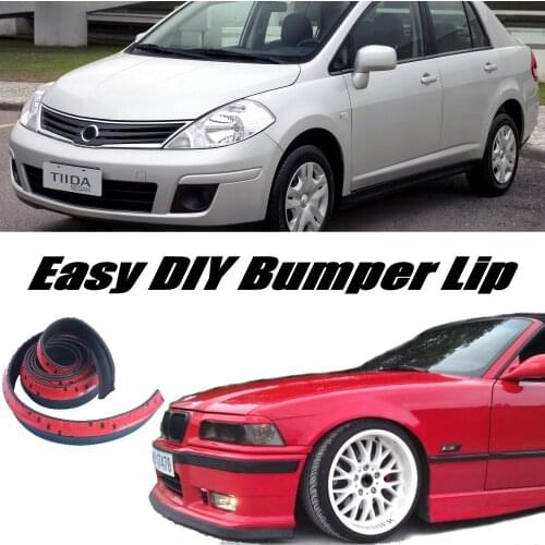 Bumper Lip Deflector Lips For Tiida Versa C11 C12 For Dodge Trazo Front Spoiler Skirt For TopGear Friends tuning / Body Kit Wing