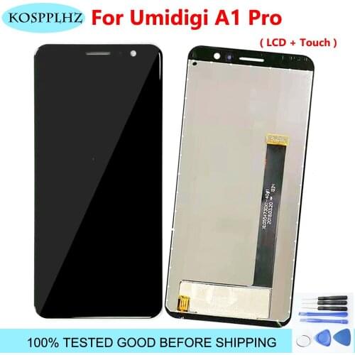 KOSPPLHZ For Umidigi A1 Pro LCD Display With Touch Screen Sensor Digitizer Assembly Replacement A1PRO Mobile Phone Repair Parts